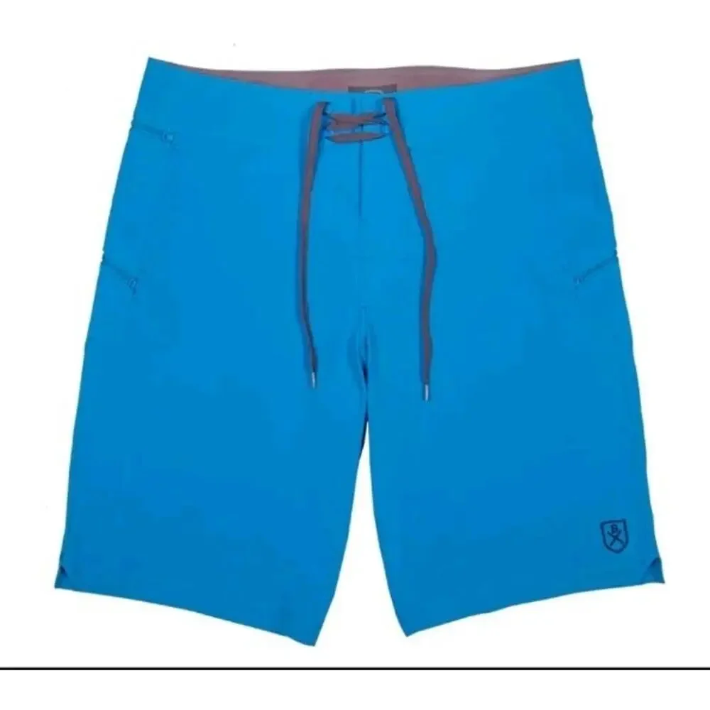 Bluesmiths Spartan Shorts Mens 32 Makai Blue Swim Trunks 10